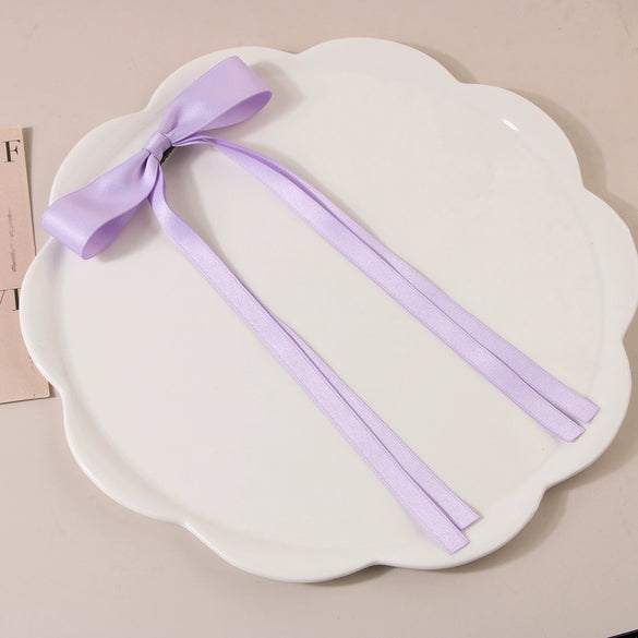 Women's Handmade Cloth Duckbill Hairpin With Polyestercotton Ribbon Bow