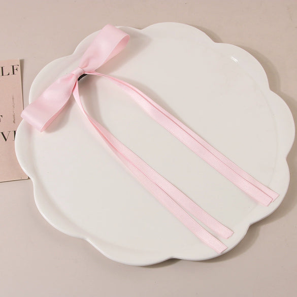Women's Handmade Cloth Duckbill Hairpin With Polyestercotton Ribbon Bow