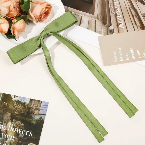 Women's Handmade Cloth Duckbill Hairpin With Polyestercotton Ribbon Bow