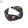 Women's Handmade Cloth Floral Widebrimmed Cross Hairband Hair Accessory With Printing