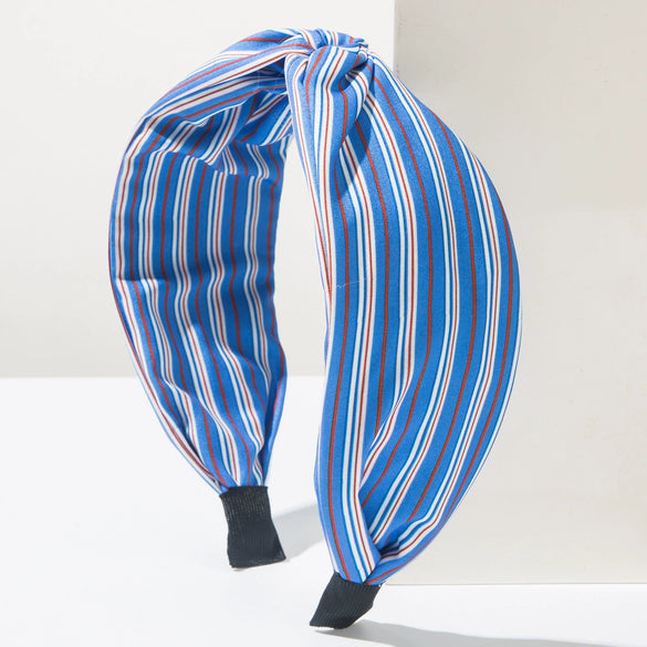Women's Handmade Cloth Geometric Casual Style Widebrimmed Knotted Headband Hair Accessories