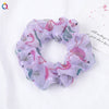 Women's Handmade Cloth Hair Loop With Printed Plant Flowers Design