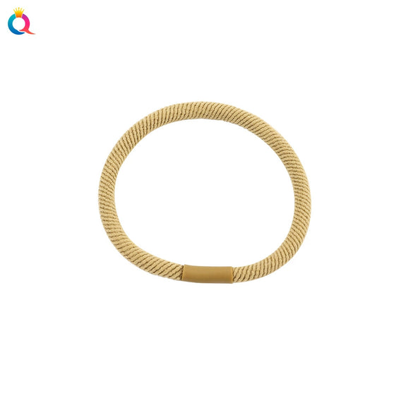 Women’s Handmade Cloth Hair Tie Thick Ponytail Holder Simple Elegant Hair Rope Elastic Hair Ring
