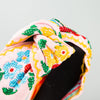 Women's Handmade Cloth Headband With Plant Flower Pattern