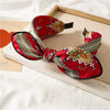 Women's Handmade Cloth Leopard Print Rabbit Ears Knotted Wide Headband Hair Accessories