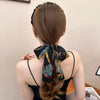 Women's Handmade Cloth Palacestyle Floral Ribbon Toothed Comb Wave High Crown Reversible Retro Headband