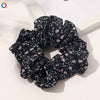 Women's Handmade Cloth Plaid Floral Large Intestine And Ball Hair Rings Hair Accessories