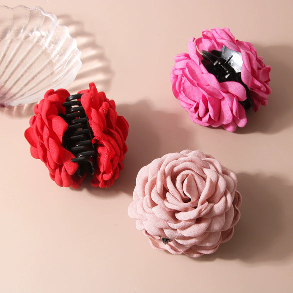 Women's Handmade Cloth Rose Hairpin Hair Accessories