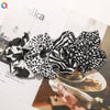 Women's Handmade Cloth Scrunchie Hair Tie With Retro Geometric Animal Print Ponytail Hair Accessory