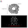 Women's Handmade Cloth Scrunchie Hair Tie With Retro Geometric Animal Print Ponytail Hair Accessory