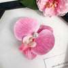 Women's Handmade Cloth Simulated Butterfly Orchid Hair Clip