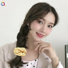 Women's Handmade Cloth Striped Plaid Scrunchie Hair Tie Cute Sweet Hair Accessory For Everyday Styling