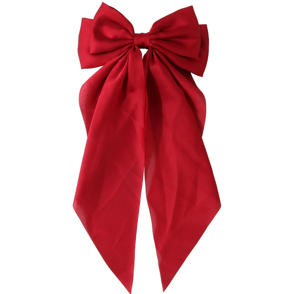 Women's Handmade Cloth Sweet Bow Hairpin Spring Clip Accessories