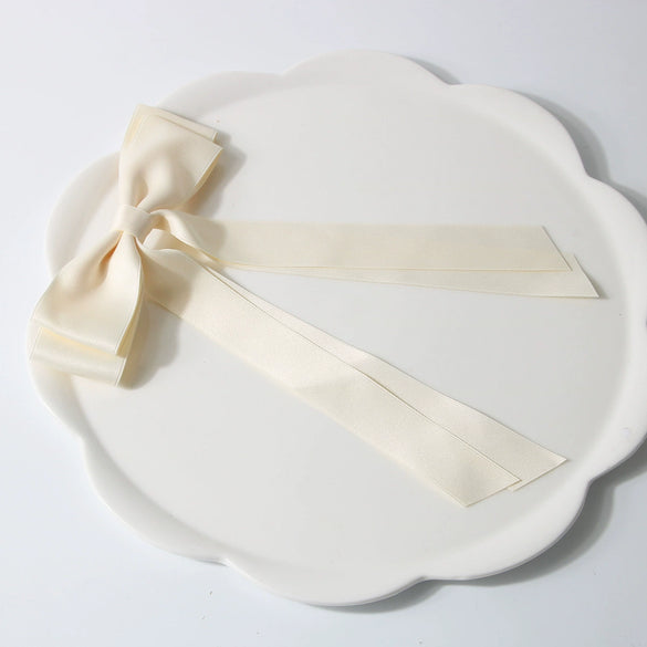 Women's Handmade Cloth Sweet Bow Hairpin Spring Clip Accessories