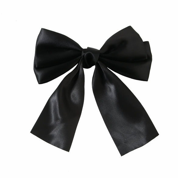 Women's Handmade Cloth Sweet Bow Hairpin Spring Clip Accessories