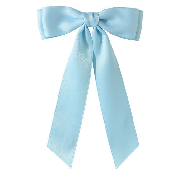 Women's Handmade Cloth Sweet Bow Hairpin Spring Clip Accessories
