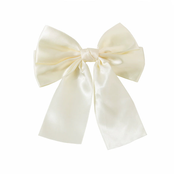 Women's Handmade Cloth Sweet Bow Hairpin Spring Clip Accessories
