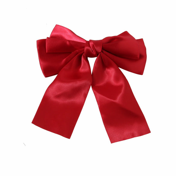Women's Handmade Cloth Sweet Bow Hairpin Spring Clip Accessories