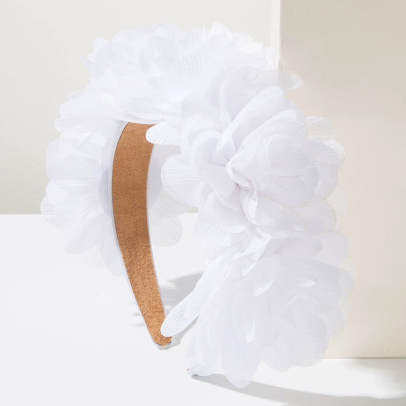 Women's Handmade Cloth Threedimensional Floral Headband Baroque Style