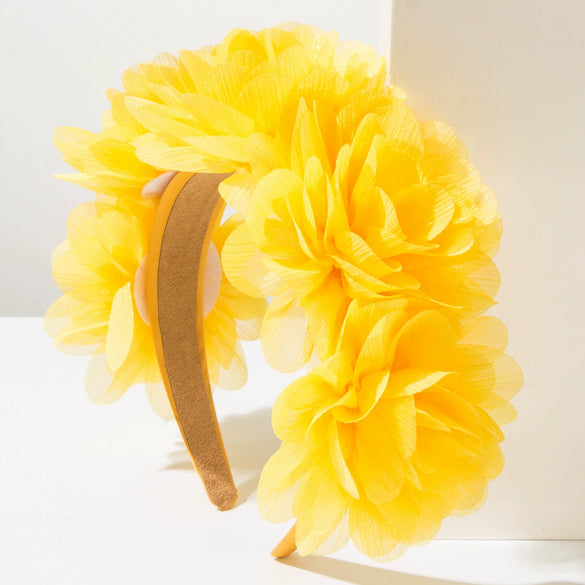 Women's Handmade Cloth Threedimensional Floral Headband Baroque Style