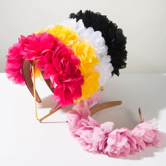 Women's Handmade Cloth Threedimensional Floral Headband Baroque Style