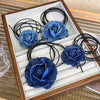 Women's Handmade Denim Flower Necklace Choker Clavicle Chain