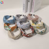 Women's Handmade Elegant Crossknotted Cloth Headband With Floral Wave Pattern Wide Hair Accessory