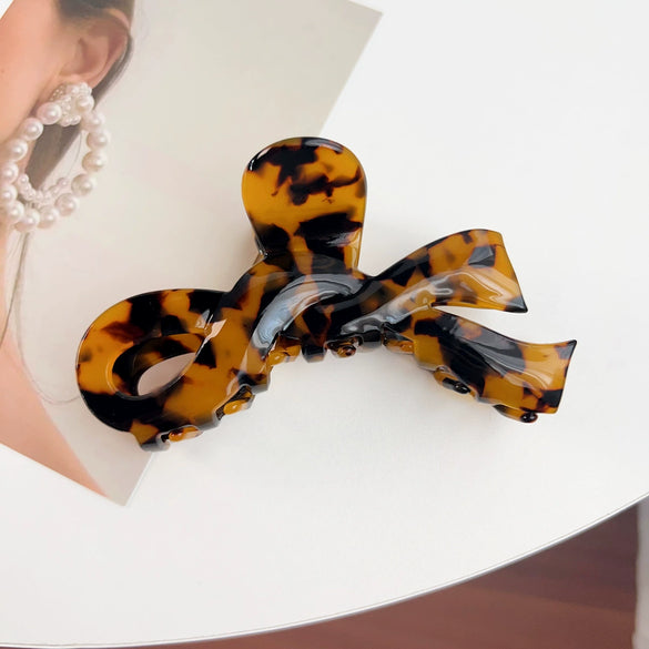 Women's Handmade Elegant Geometric Acetic Acid Hairclip Grab Clip Ponytail Clip Hair Accessories