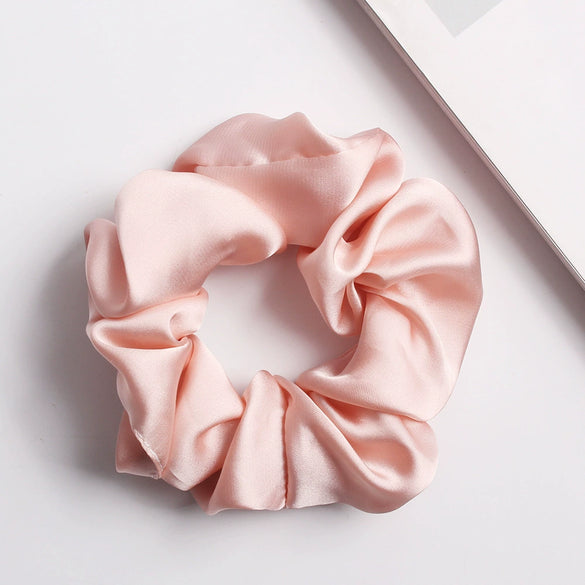 Women's Handmade Fabric Rabbit Ear Hair Clip Solid Color Satin Flower Hair Accessory