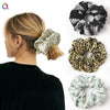 Women’s Handmade Fabric Scrunchie Hair Tie With Polka Dot And Leopard Print Patterns Elegant Hair Accessory Wholesale