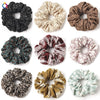 Women’s Handmade Fabric Scrunchie Hair Tie With Polka Dot And Leopard Print Patterns Elegant Hair Accessory Wholesale