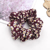 Women's Handmade Floral Print Chiffon Fabric Scrunchie Hair Ring Hair Accessory For Everyday Styling
