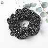 Women's Handmade Floral Print Chiffon Fabric Scrunchie Hair Ring Hair Accessory For Everyday Styling