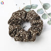 Women's Handmade Floral Print Chiffon Fabric Scrunchie Hair Ring Hair Accessory For Everyday Styling