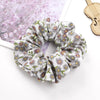 Women's Handmade Floral Print Chiffon Fabric Scrunchie Hair Ring Hair Accessory For Everyday Styling