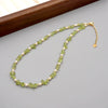 Women's Handmade Freshwater Pearl And Artificial Crystal Geometric Retro Clavicle Necklace With Cross Chain