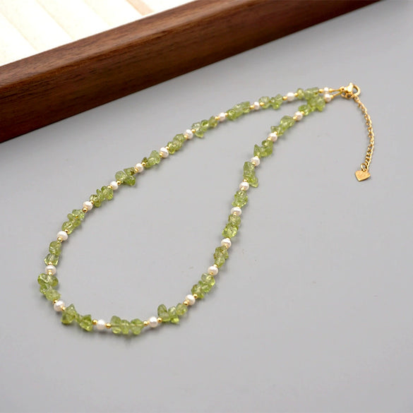 Women's Handmade Freshwater Pearl And Artificial Crystal Geometric Retro Clavicle Necklace With Cross Chain