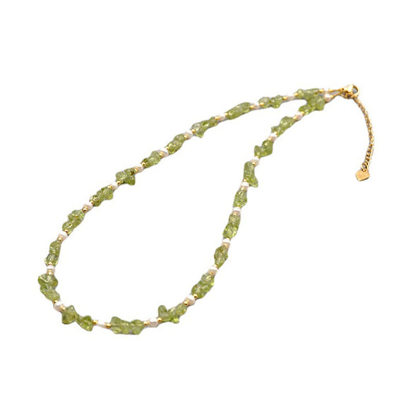 Women's Handmade Freshwater Pearl And Artificial Crystal Geometric Retro Clavicle Necklace With Cross Chain