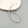 Women's Handmade Freshwater Pearl And Artificial Crystal Geometric Retro Clavicle Necklace With Cross Chain
