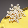 Women's Handmade Freshwater Pearl And Gold Plated Copper Flower Brooch