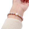 Women's Handmade Freshwater Pearl Bracelet Geometric Minimalist Design