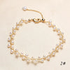 Women's Handmade Freshwater Pearl Bracelet With Copper Alloy Accessories And Near Circle Pearls Natural Style