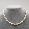 Women's Handmade Freshwater Pearl Minimalist Geometric Cross Chain Necklace