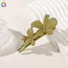 Women's Handmade Frosted Colorful Resin Duckbill Hair Clip Large Side Clip For Bangs
