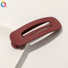 Women's Handmade Frosted Colorful Resin Duckbill Hair Clip Large Side Clip For Bangs