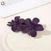 Women's Handmade Frosted Colorful Resin Duckbill Hair Clip Large Side Clip For Bangs