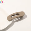 Women's Handmade Frosted Colorful Resin Duckbill Hair Clip Large Side Clip For Bangs