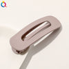 Women's Handmade Frosted Colorful Resin Duckbill Hair Clip Large Side Clip For Bangs