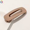 Women's Handmade Frosted Colorful Resin Duckbill Hair Clip Large Side Clip For Bangs
