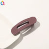 Women's Handmade Frosted Colorful Resin Duckbill Hair Clip Large Side Clip For Bangs